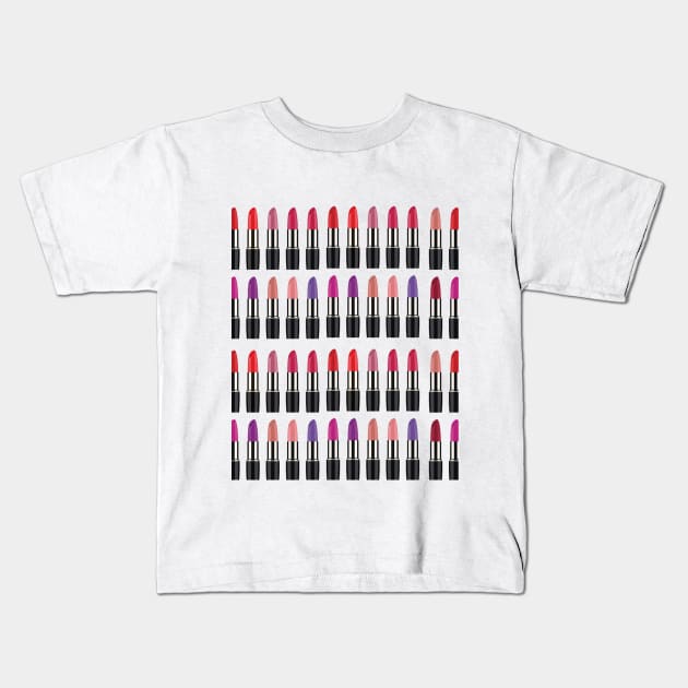 Lipstick Kids T-Shirt by CosmeticMechanic